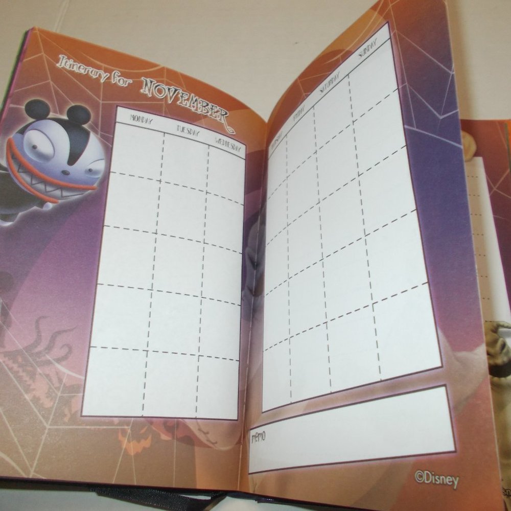 The Nightmare Before Christmas Undated Planner Multi Color Unused - Picture 8 of 11